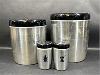 Vintage West Bend Aluminum Canister Set