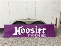 Vintage HOOSIER GENERAL TIRES Advertising Sign