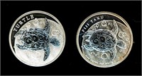 Coin Fiji $2 Taku Silver One Ounce Proof Coins(2)