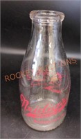 Vintage neidigs dairy Sunbury PA milk bottle