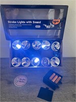 Halloween strobe light set with sound