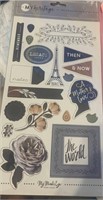 New-My Minds Eye Chipboard Stickers- My Heritage