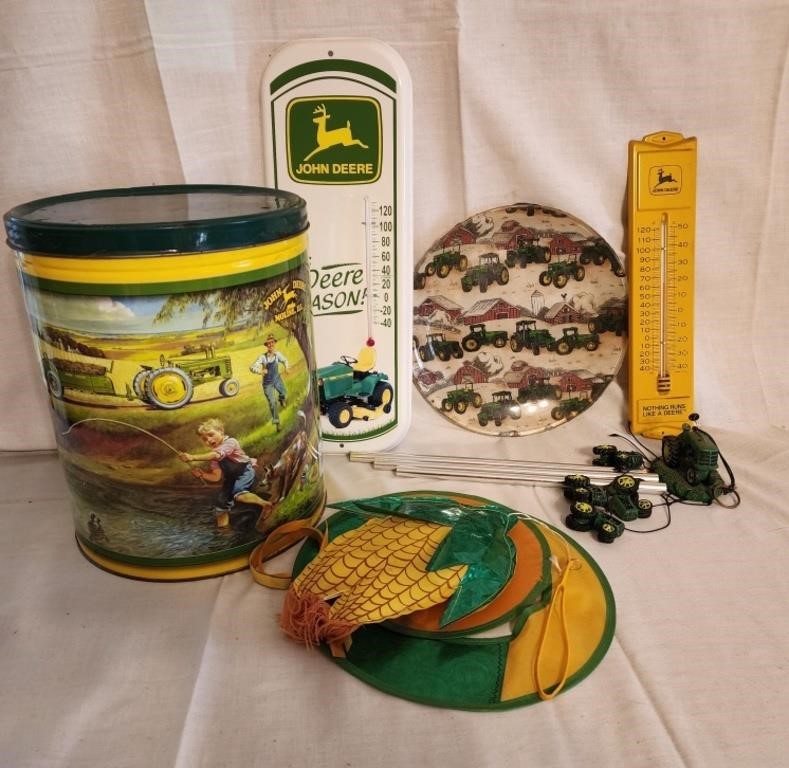 John Deere: Outdoor Thermometers, Tin, Plate