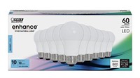 New LED A19 60W 10PK Light Bulbs
