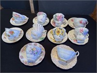 10 sets of cups & saucers- see pictures