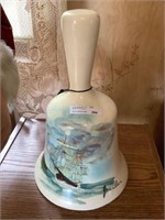Marriet Campbell N.S. Hand painted 11"h bell