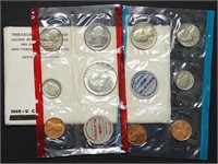 1969 US Double Mint Set w/ Silver Kennedy Half