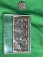 Cuban 50 Bill, CCCP Coins Stuck Together