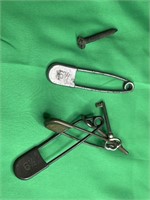 Diaper Safety Pins, Skeleton Keys, Nail Marked 57