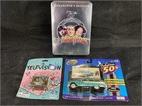 Nostalgic Keychains & 3 Stooges DVDs