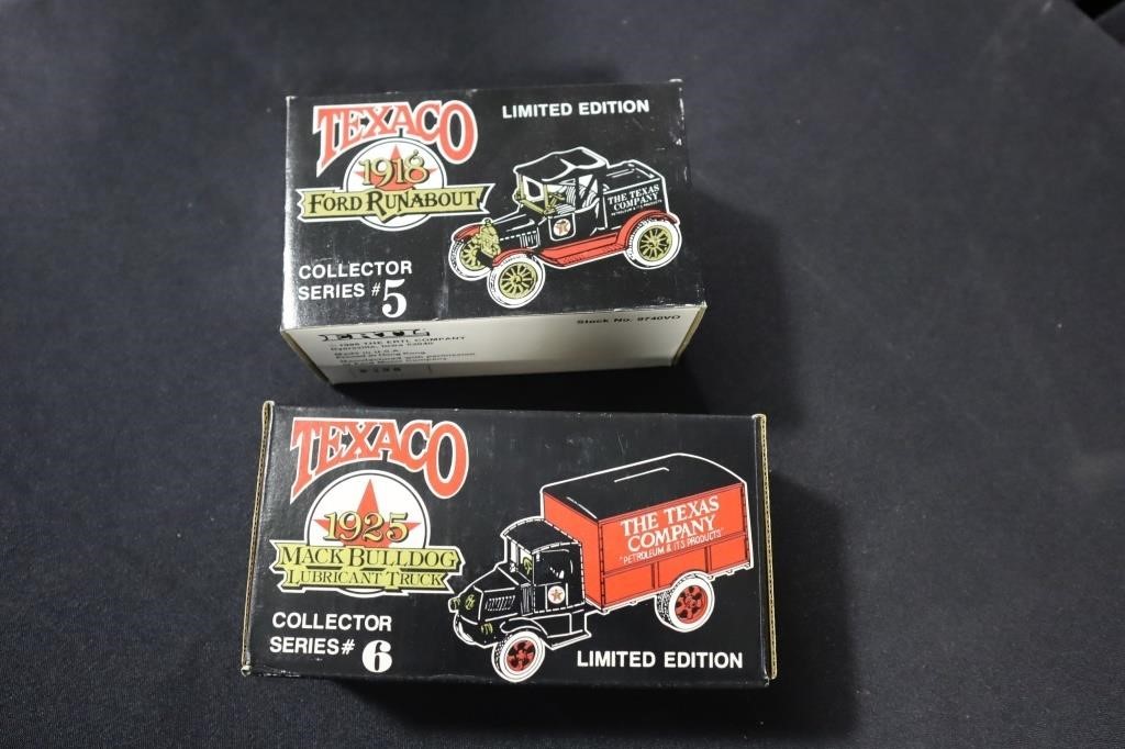 2 Texaco truck banks - # 5 1918 Ford Runabout &