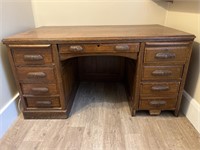 ANTIQUE OAK DESK