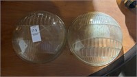 Lot of 2 Glass Headlight Covers