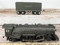 Lionel 1666 gunmetal 2-6-2 steam with unmarked