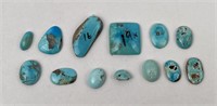 79 Carats of Jewelry Grade Turquoise Cabochons
