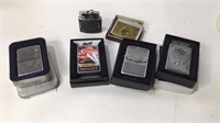 4 Zippo Lighters & 2 Other Lighters T16D