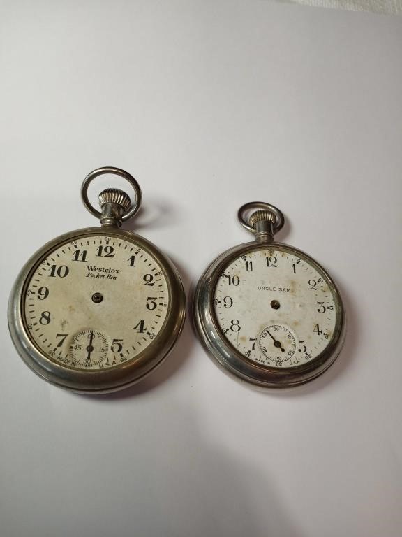 Pair of Pocketwatches for parts or arts
