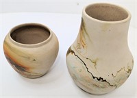 Set Nemadji Art Pottery Vases