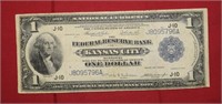 1918 Series $1 Federal Reserve Bank - Kansas City
