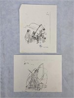 AD&D Ken Frank Signed Weapon Module Sketch Print