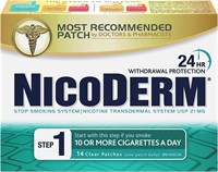 $60 Step 1 NicoDerm 14 Patches EXP 10/2024