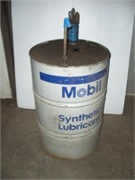 2/3 Full 55 Gallon Drum Mobil Synthetic Lubricant