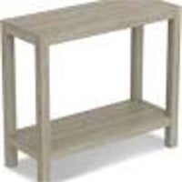 Accent Table 23"L Dark Taupe