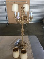 Vintage Style Table Lamp w/Shades 26"h