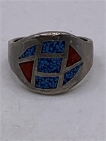 STONE INLAY RING