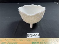 1950's Hobnail Triangle Footed Candy Dish