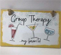 Small Humorous Sign Group Therapy U15ae