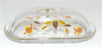 Autumn Leaf glass butter dish