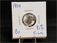 1954 Roosevelt Dime