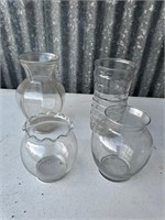 4 Large Vases