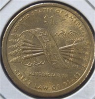 2010 Great Law of Peace US Sacagawea $1 coin