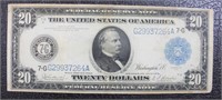 1914 $20 Federal Reserve note