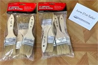 2 Packs of 2" Utility Brushes (5 pc sets)