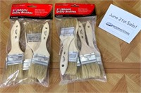 2 Packs of 2" Utility Brushes (5 pc sets)