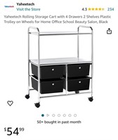 ROLLING STORAGE CART (OPEN BOX, NEW)