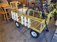 GARDEN/PIER CART WITH ROD RACKS AND FOLDING SIDES