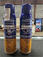 2-15oz microban sanitizing spray (display area)