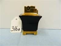 1950's Brass & Black Plastic Table Lighter by