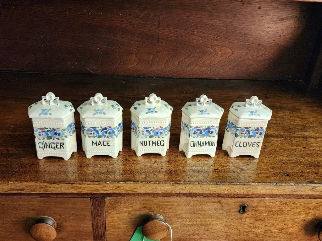 Czechoslovakia Spice Jars