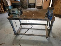 CUSTOM BUILT STEEL ROLLING TABLE, TABLE ONLY!,