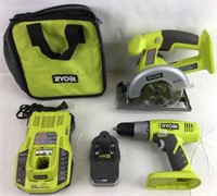 Ryobi 3/8" Power Drill P2053 & 5.5" Circular Saw