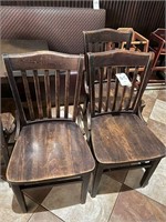 *EACH*BROWN WOOD CAFE CHAIRS