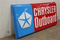 Chrysler Out Board Sign, Approx 7ftx40"