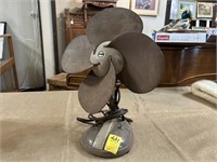 Samson Safe-Flex Antique Fan w/Leather Blades