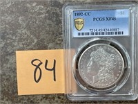 1892-CC Morgan Dollar PCGS XF45