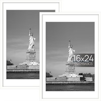 ENJOYBASICS 16x24 Picture Frame  White  2 Pack